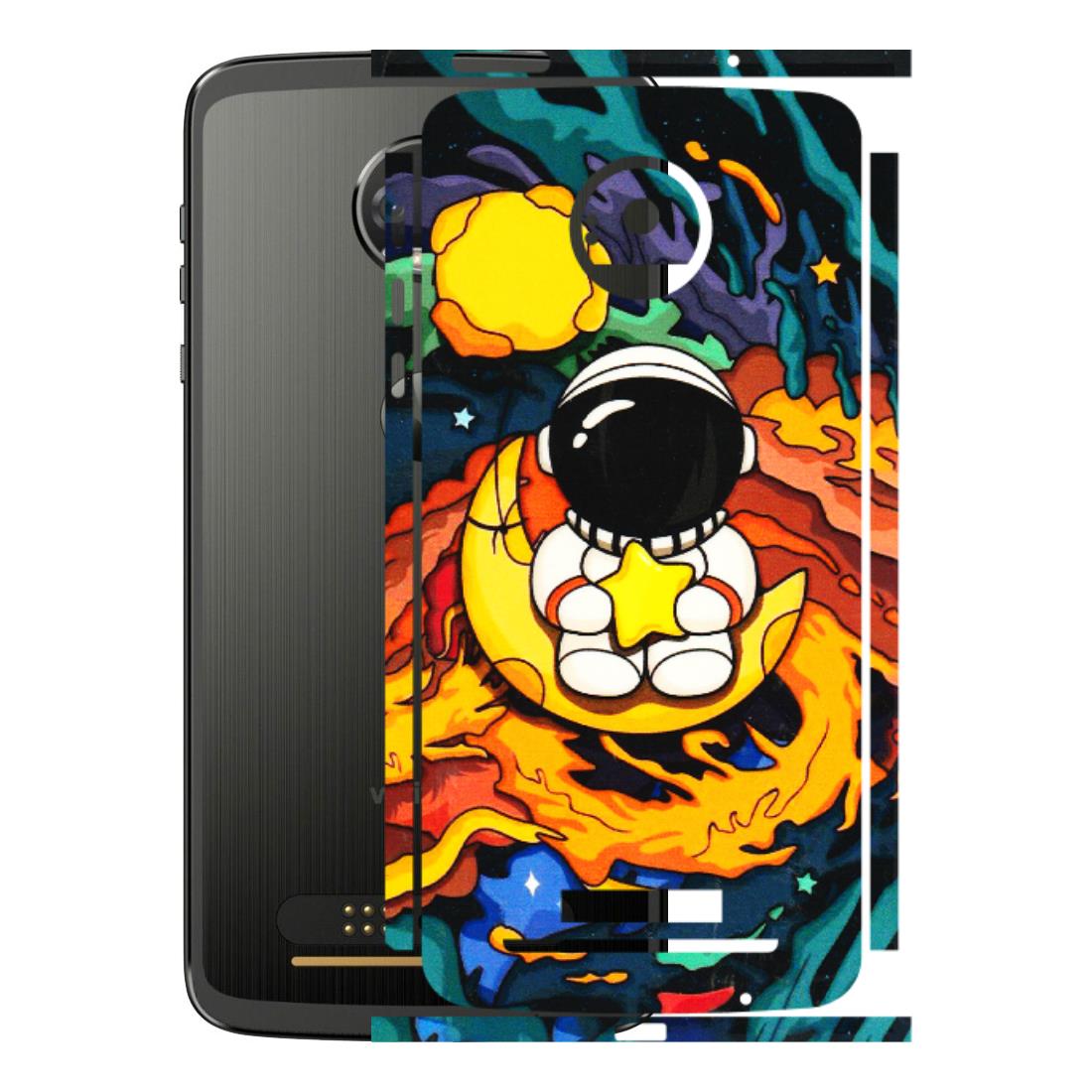 Motorola Phone Skins (All Models) - Baby Astronaut - 3D Embossed Finish (L-197) Motorola Moto Z