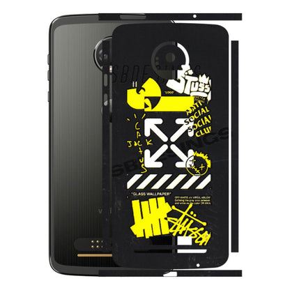 Motorola Phone Skins (All Models) - Anti Social Graffiti - 3D Embossed Finish (L-198) Motorola Moto Z