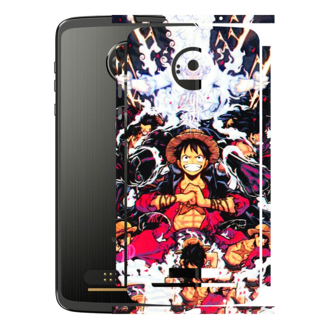 Motorola Phone Skins (All Models) - Luffy Anime Character - 3D Embossed Finish (L-203) Motorola Moto Z