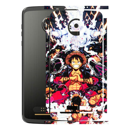 Motorola Phone Skins (All Models) - Luffy Anime Character - 3D Embossed Finish (L-203) Motorola Moto Z