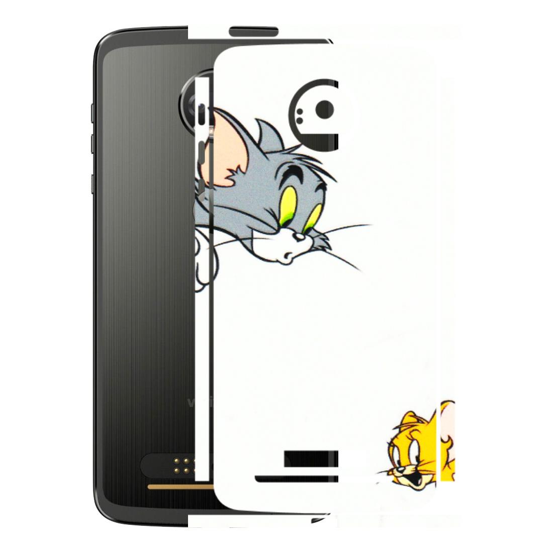 Motorola Phone Skins (All Models) - Cute Tom And Jerry - 3D Embossed Finish (L-220) Motorola Moto Z