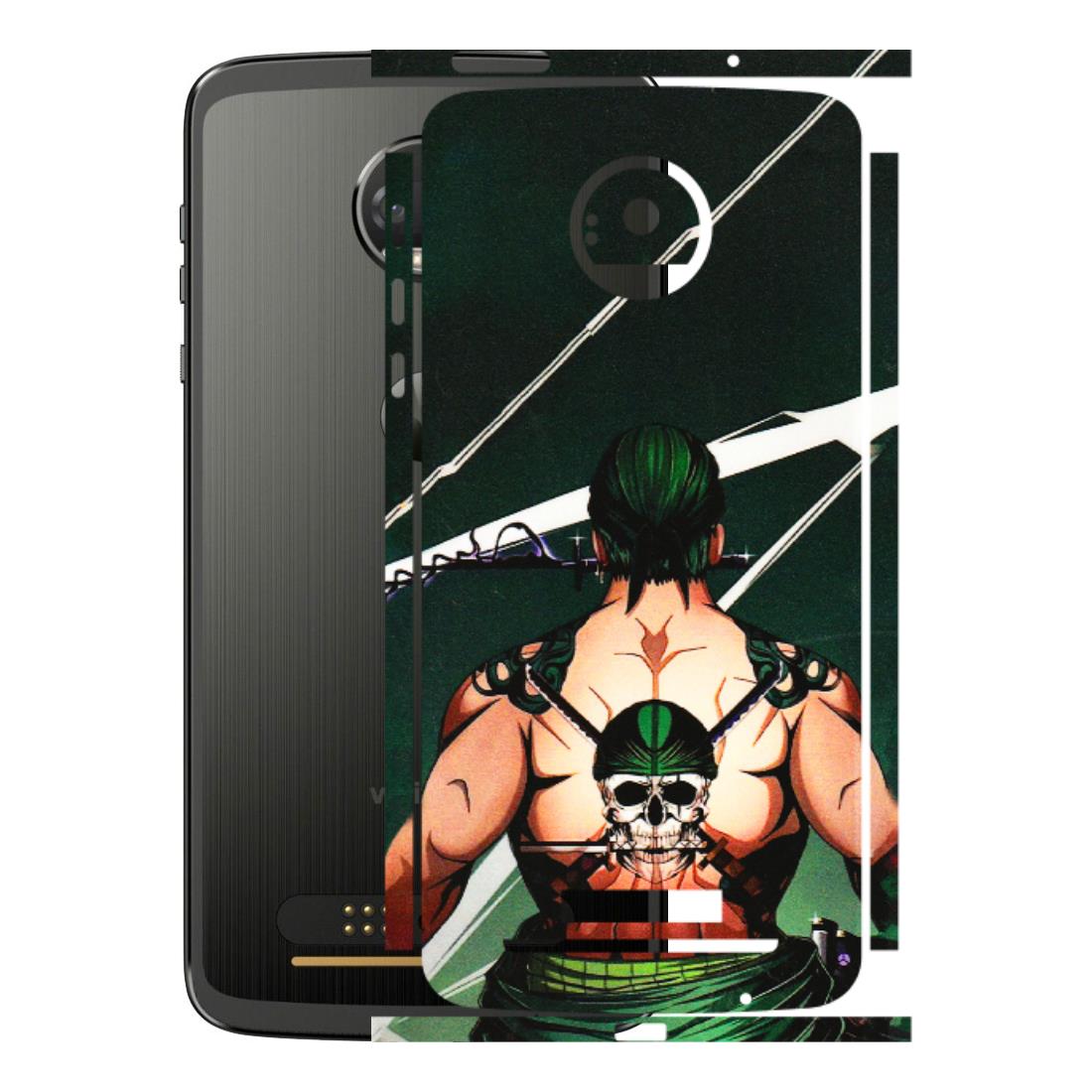 Motorola Phone Skins (All Models) - Zoro Anime - 3D Embossed Finish (L-23) Motorola Moto Z