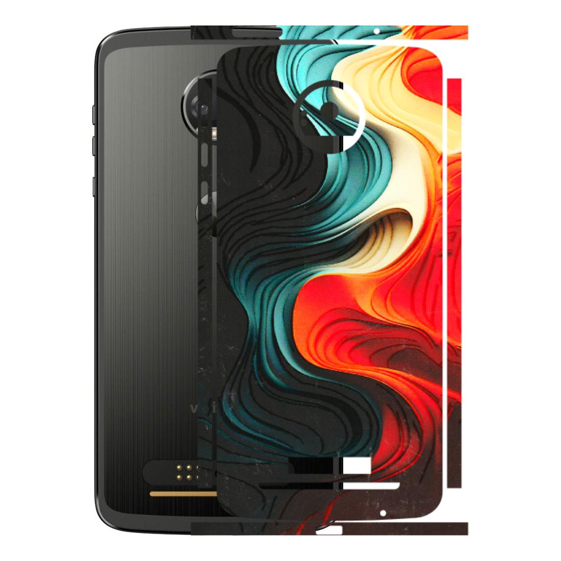 Motorola Phone Skins (All Models) - The Silky Swirl - 3D Embossed Finish (L-240) Motorola Moto Z