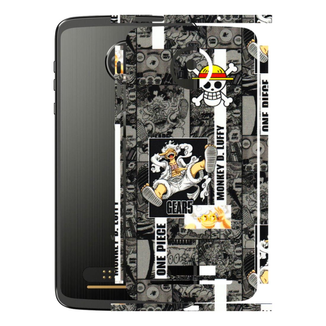 Motorola Phone Skins (All Models) - Cuffy Anime MonkeyCamic - 3D Embossed Finish (L-242) Motorola Moto Z