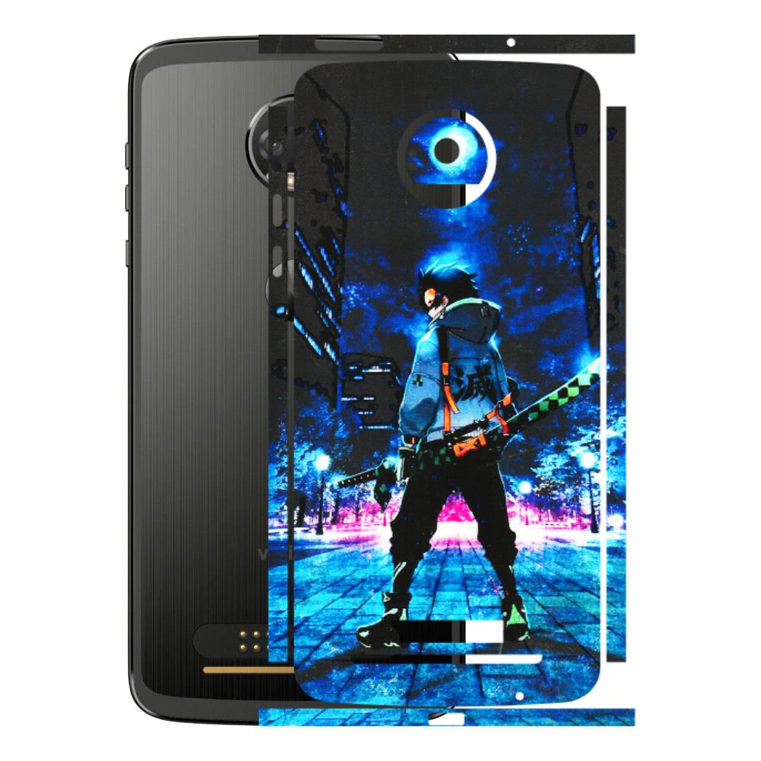 Motorola Phone Skins (All Models) - Demon Slayer Sword - 3D Embossed Finish (L-247) Motorola Moto Z