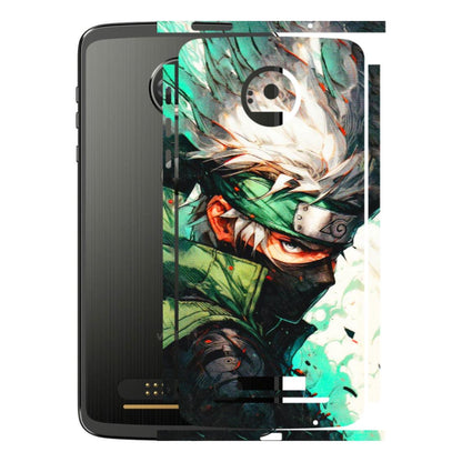 Motorola Phone Skins (All Models) - Kakashi Side Profile - 3D Embossed Finish (L-249) Motorola Moto Z