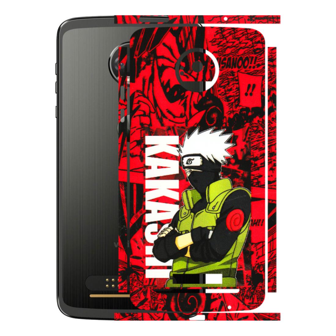 Motorola Phone Skins (All Models) - Kakashi Red Anime - 3D Embossed Finish (L-251) Motorola Moto Z