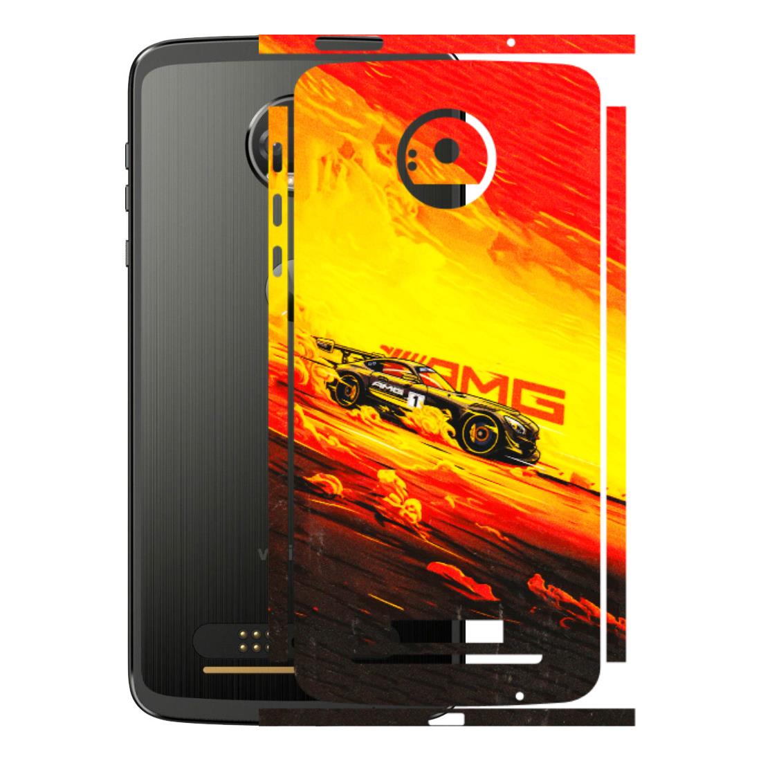 Motorola Phone Skins (All Models) - AMG Car Speed Cover - 3D Embossed Finish (L-256) Motorola Moto Z