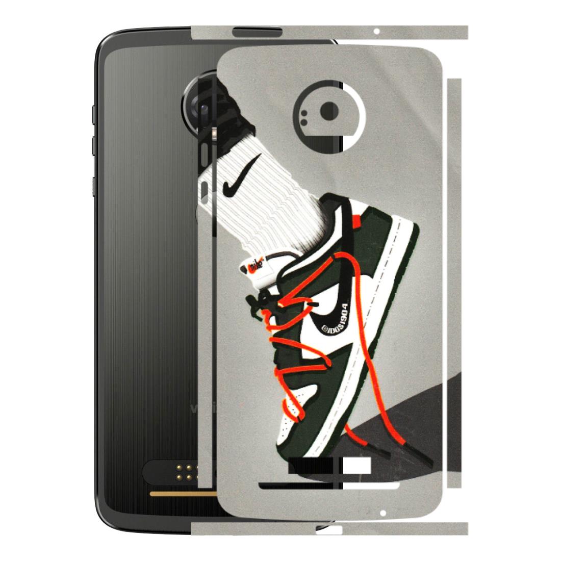 Motorola Phone Skins (All Models) - New Grey Sneaker - 3D Embossed Finish (L-261) Motorola Moto Z