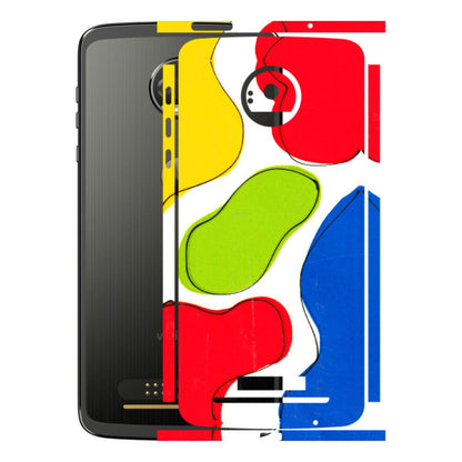 Motorola Phone Skins (All Models) - RGB Colour Paint - 3D Embossed Finish (L-284) Motorola Moto Z