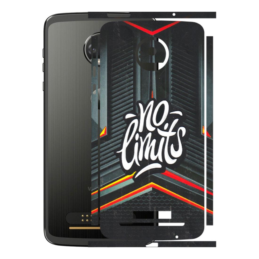 Motorola Phone Skins (All Models) - No Limits - 3D Embossed Finish (L-286) Motorola Moto Z