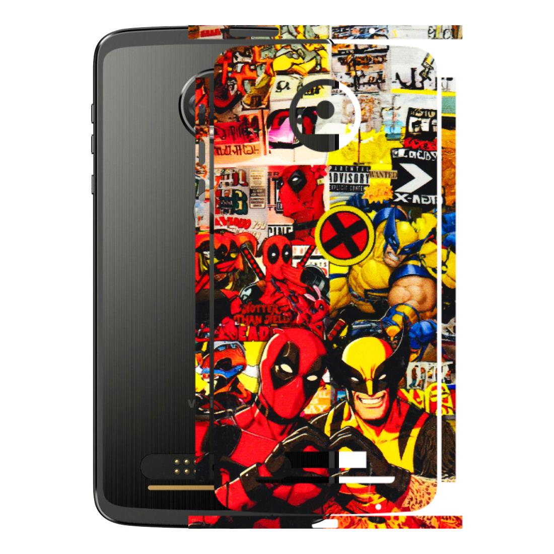 Motorola Phone Skins (All Models) - Spidy Wolverine - 3D Embossed Finish (L-310) Motorola Moto Z