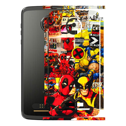 Motorola Phone Skins (All Models) - Spidy Wolverine - 3D Embossed Finish (L-310) Motorola Moto Z