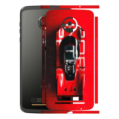 Motorola Phone Skins (All Models) - Red Porsche Car Logo - 3D Embossed Finish (L-315) Motorola Moto Z