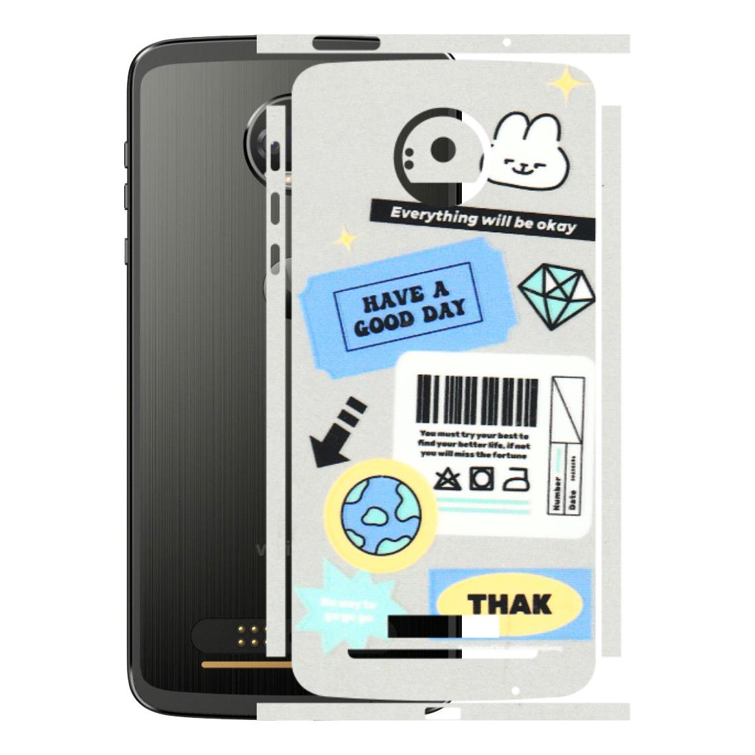 Motorola Phone Skins (All Models) - Will Be Okay Design - 3D Embossed Finish (L-316) Motorola Moto Z