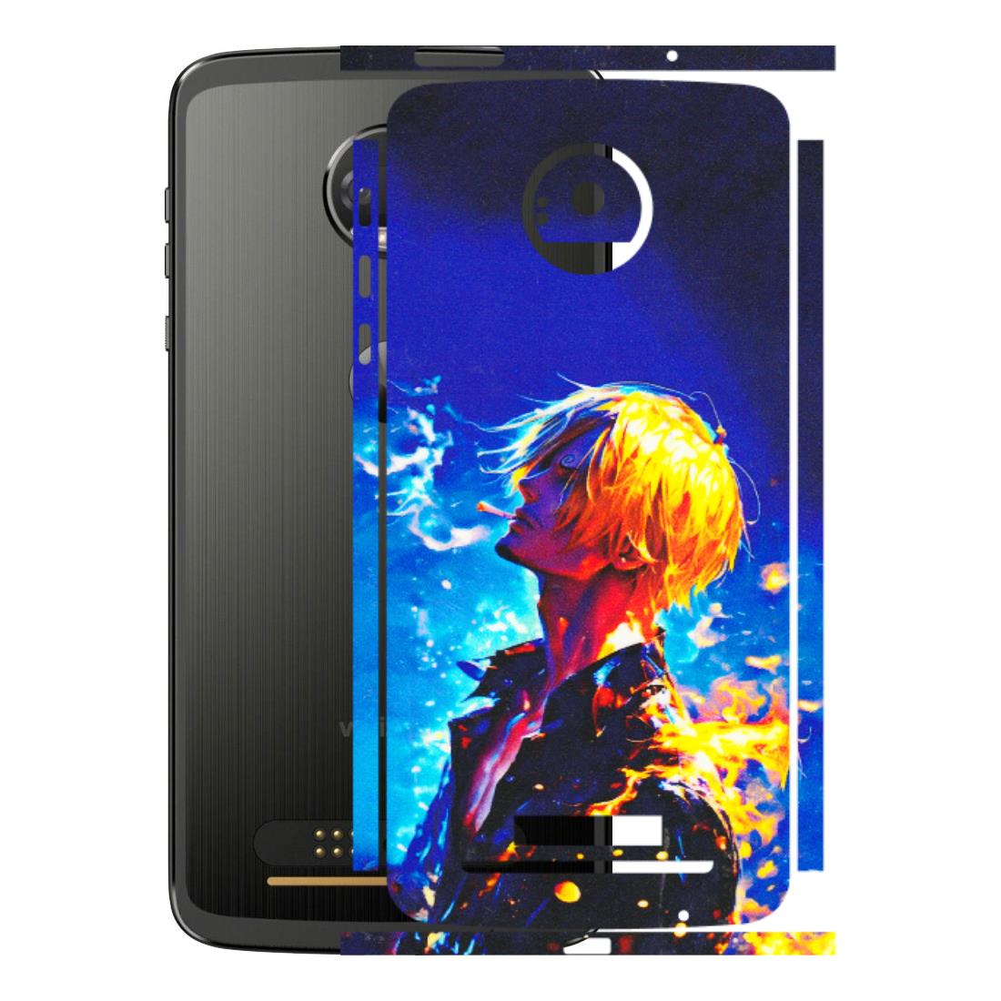Motorola Phone Skins (All Models) - Sanji Vinsmoke One Piece - 3D Embossed Finish (L-319) Motorola Moto Z