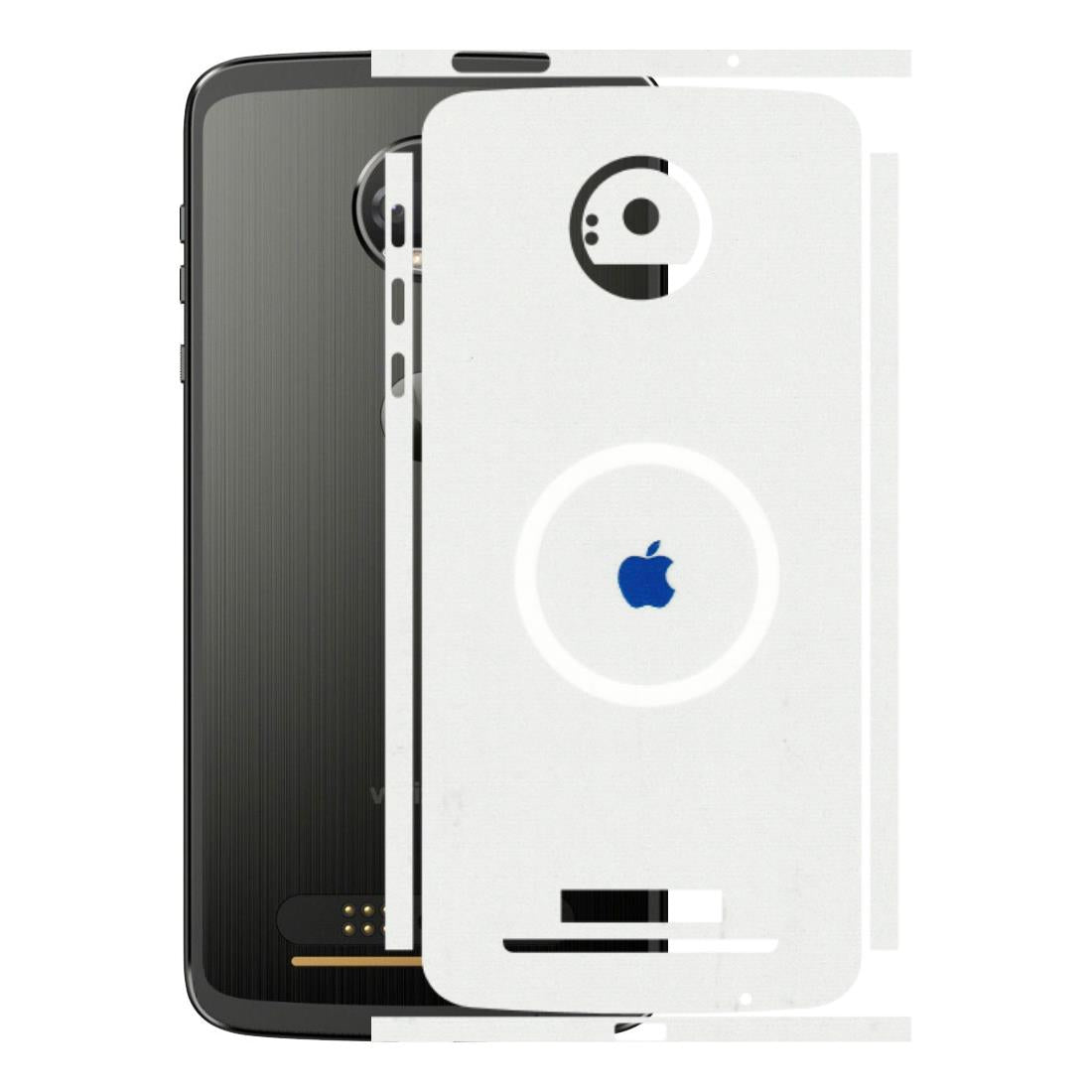 Motorola Phone Skins (All Models) - iPhone Magsafe Logo - 3D Embossed Finish (L-320) Motorola Moto Z