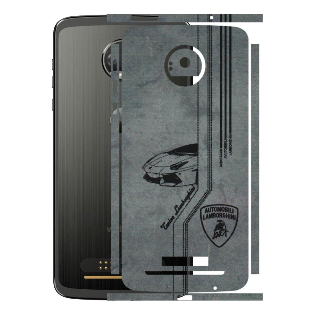 Motorola Phone Skins (All Models) - New Lamborgini Aventador - 3D Embossed Finish (L-321) Motorola Moto Z