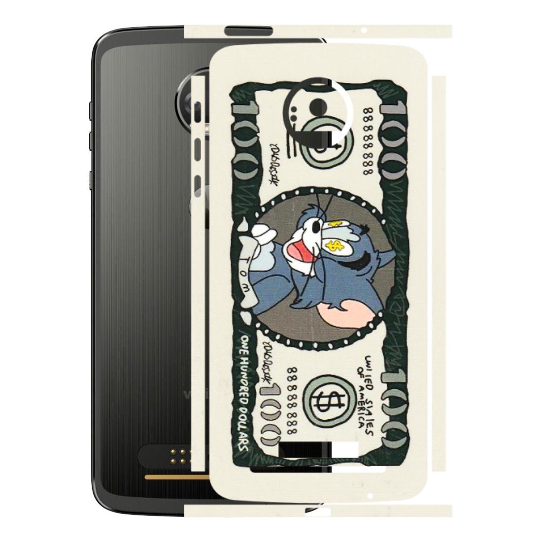 Motorola Phone Skins (All Models) - Tom Hundred Dollar - 3D Embossed Finish (L-324) Motorola Moto Z