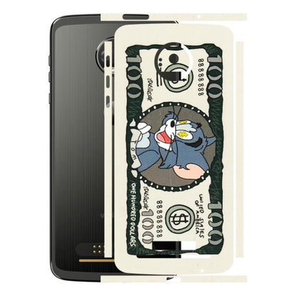 Motorola Phone Skins (All Models) - Tom Hundred Dollar - 3D Embossed Finish (L-324) Motorola Moto Z