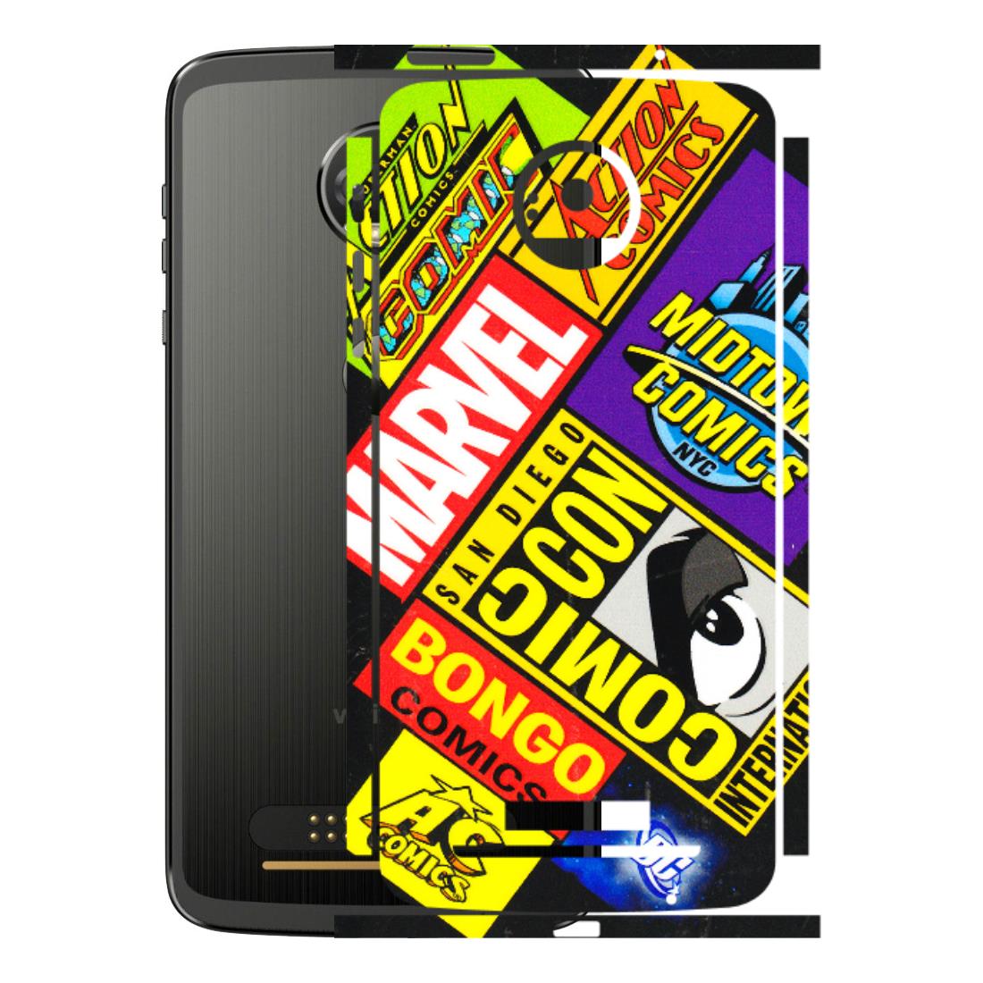 Motorola Phone Skins (All Models) - Bongo Comic Con - 3D Embossed Finish (L-325) Motorola Moto Z