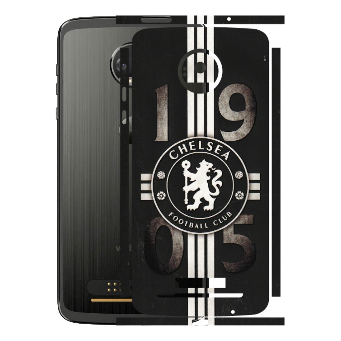 Motorola Phone Skins (All Models) - Chelsea Fan Club - 3D Embossed Finish (L-36) Motorola Moto Z