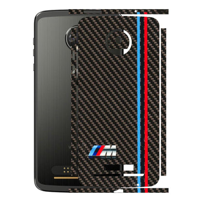 Motorola Phone Skins (All Models) - BM Carbon Fiber Feels - 3D Embossed Finish (L-38) Motorola Moto Z