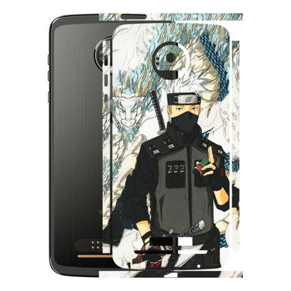 Motorola Phone Skins (All Models) - Kakashi Hatake Naruto Anime - 3D Embossed Finish (L-46) Motorola Moto Z