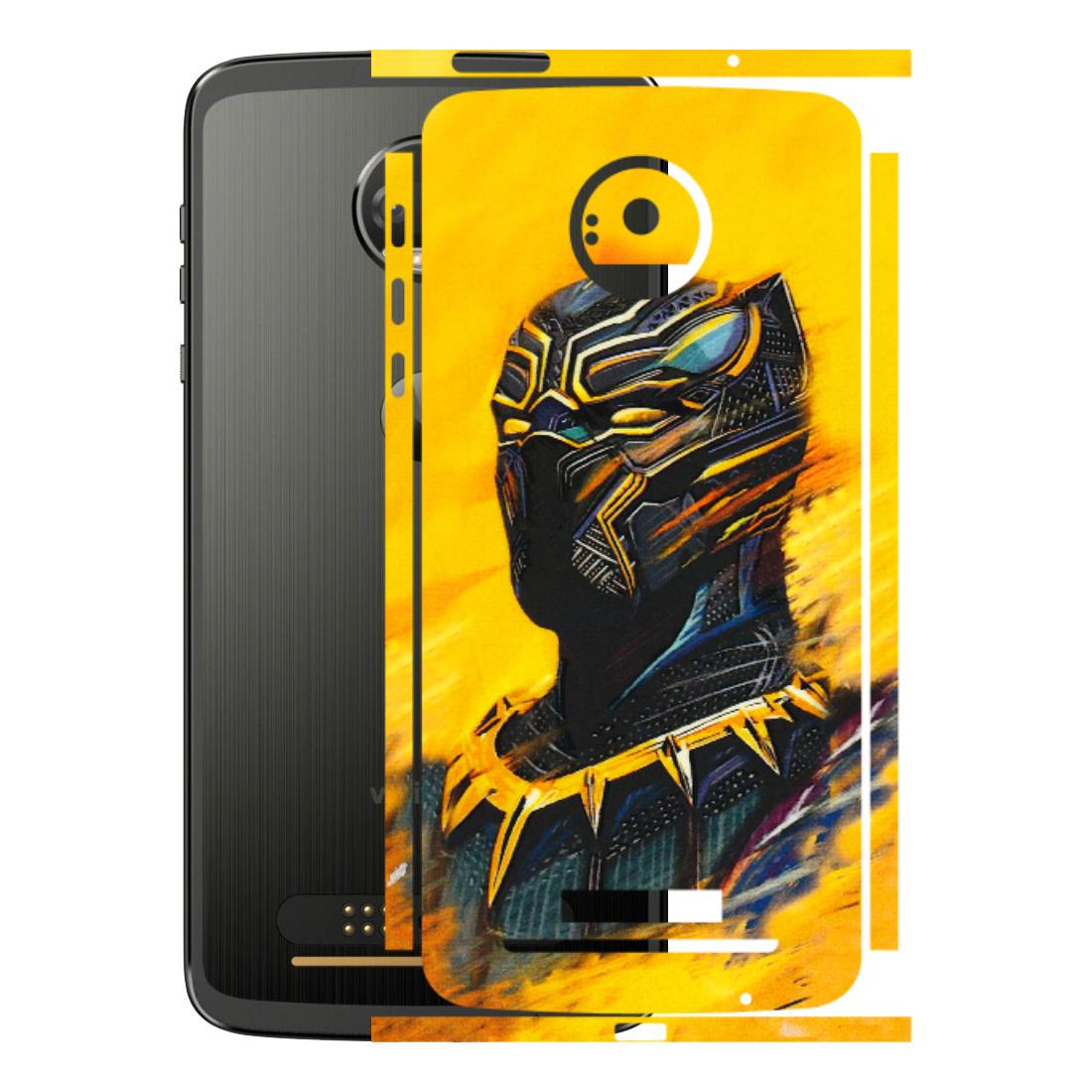 Motorola Phone Skins (All Models) - Yellow Panther - 3D Embossed Finish (L-54) Motorola Moto Z
