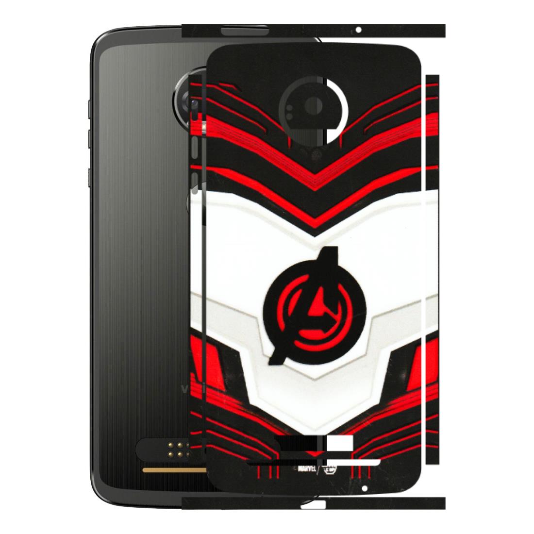Motorola Phone Skins (All Models) - Avengers Logo - 3D Embossed Finish (L-55) Motorola Moto Z