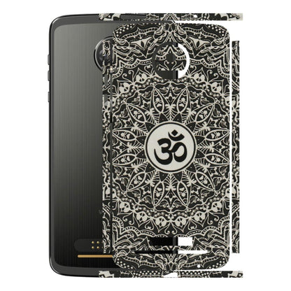 Motorola Phone Skins (All Models) - Aum Elegant Mandala - 3D Embossed Finish (L-62) Motorola Moto Z