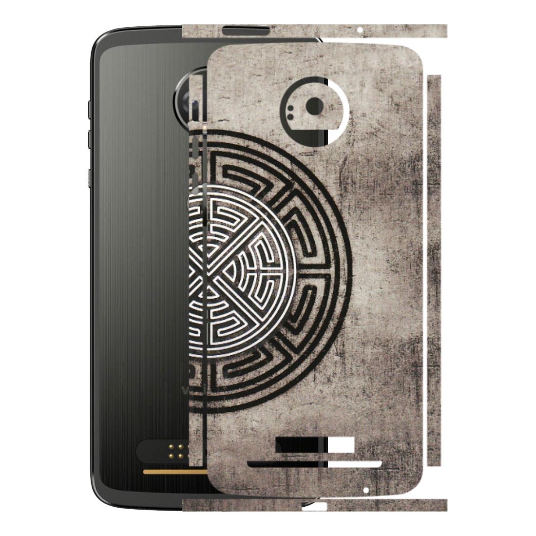 Motorola Phone Skins (All Models) - Mysterious Circular Design - 3D Embossed Finish (L-63) Motorola Moto Z