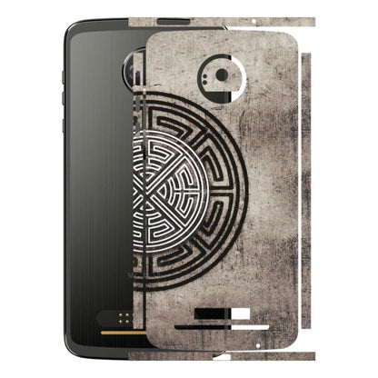 Motorola Phone Skins (All Models) - Mysterious Circular Design - 3D Embossed Finish (L-63) Motorola Moto Z