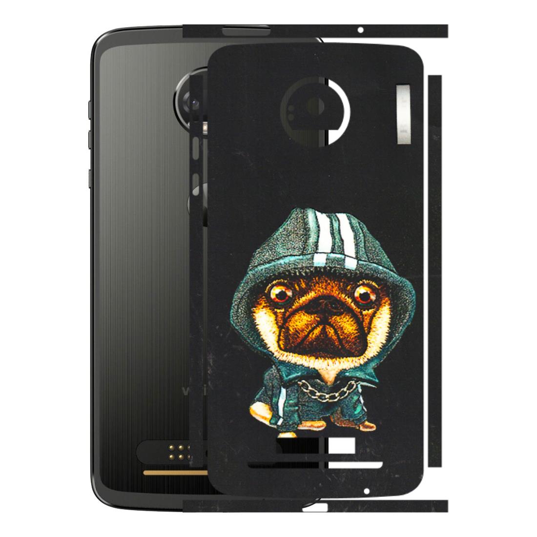 Motorola Phone Skins (All Models) - Puppy N Hoodie - 3D Embossed Finish (L-90) Motorola Moto Z