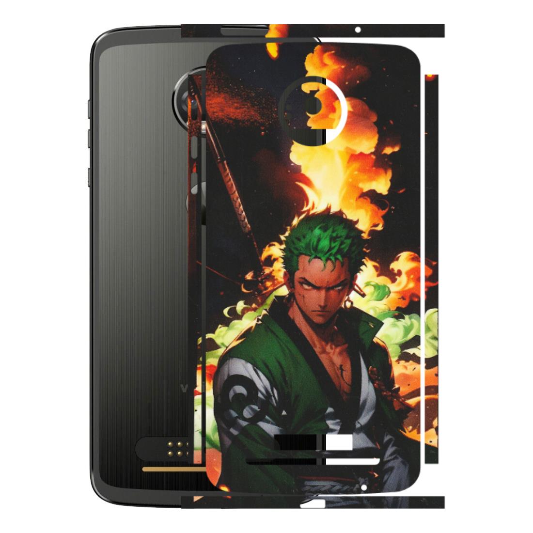 Motorola Phone Skins (All Models) - Roronoa Zoro - Matte Finish (M-102) Motorola Moto Z