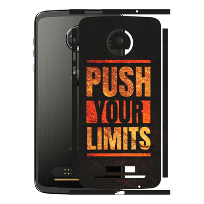 Motorola Phone Skins (All Models) - Push Your Limits - Matte Finish (M-118) Motorola Moto Z