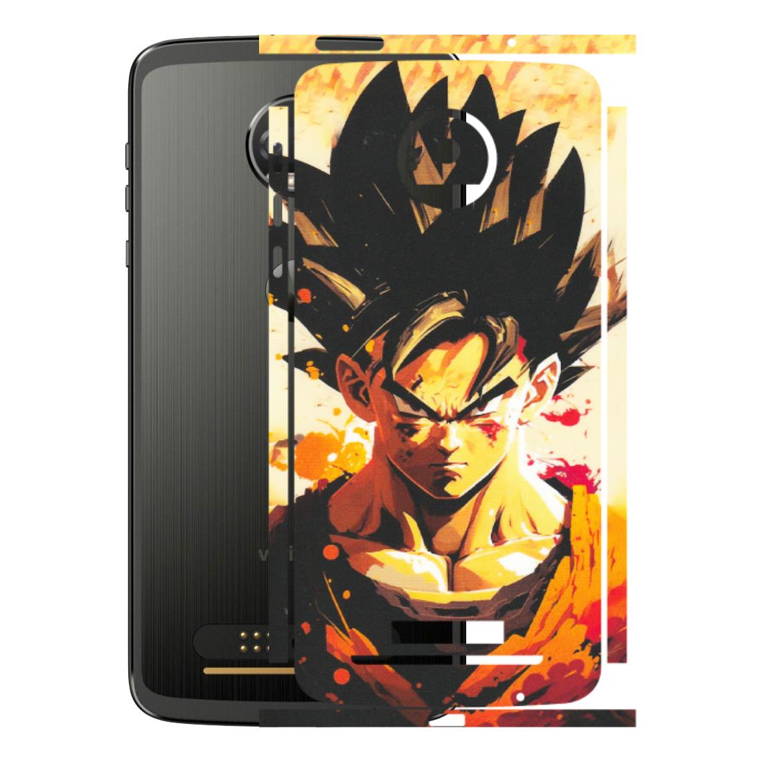 Motorola Phone Skins (All Models) - Angry Goku - Matte Finish (M-12) Motorola Moto Z