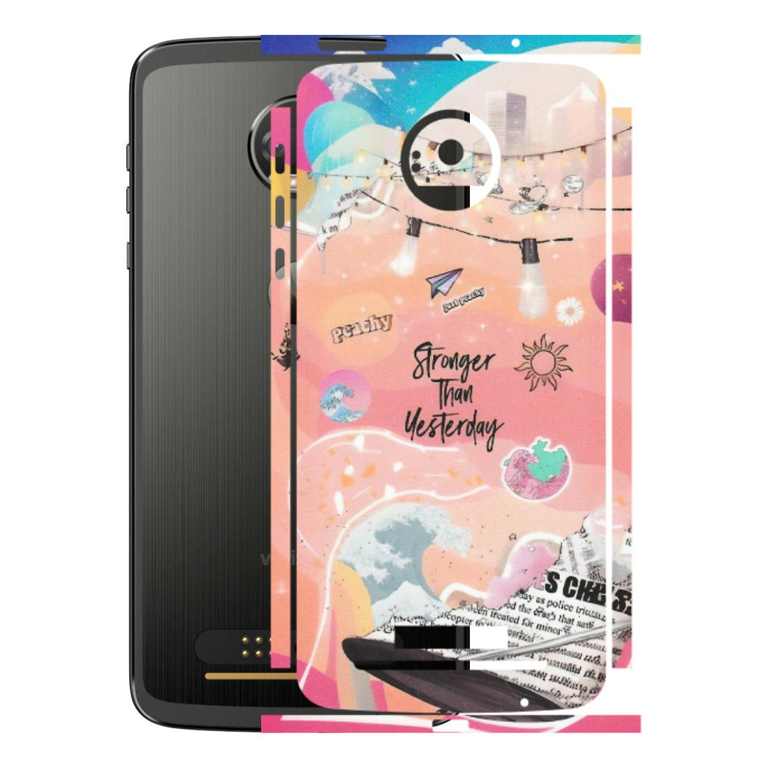 Motorola Phone Skins (All Models) - Stronger Then Yesterday - Matte Finish (M-128) Motorola Moto Z
