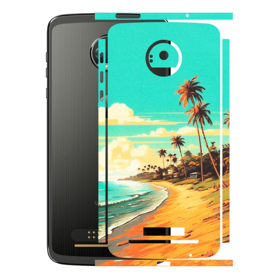 Motorola Phone Skins (All Models) - Miami Beach - Matte Finish (M-136) Motorola Moto Z