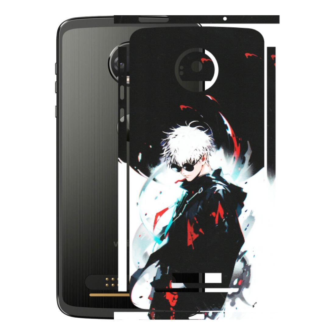 Motorola Phone Skins (All Models) - Gojo Powerful Charater Kaisen Anime - Matte Finish (M-144) Motorola Moto Z