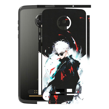 Motorola Phone Skins (All Models) - Gojo Powerful Charater Kaisen Anime - Matte Finish (M-144) Motorola Moto Z