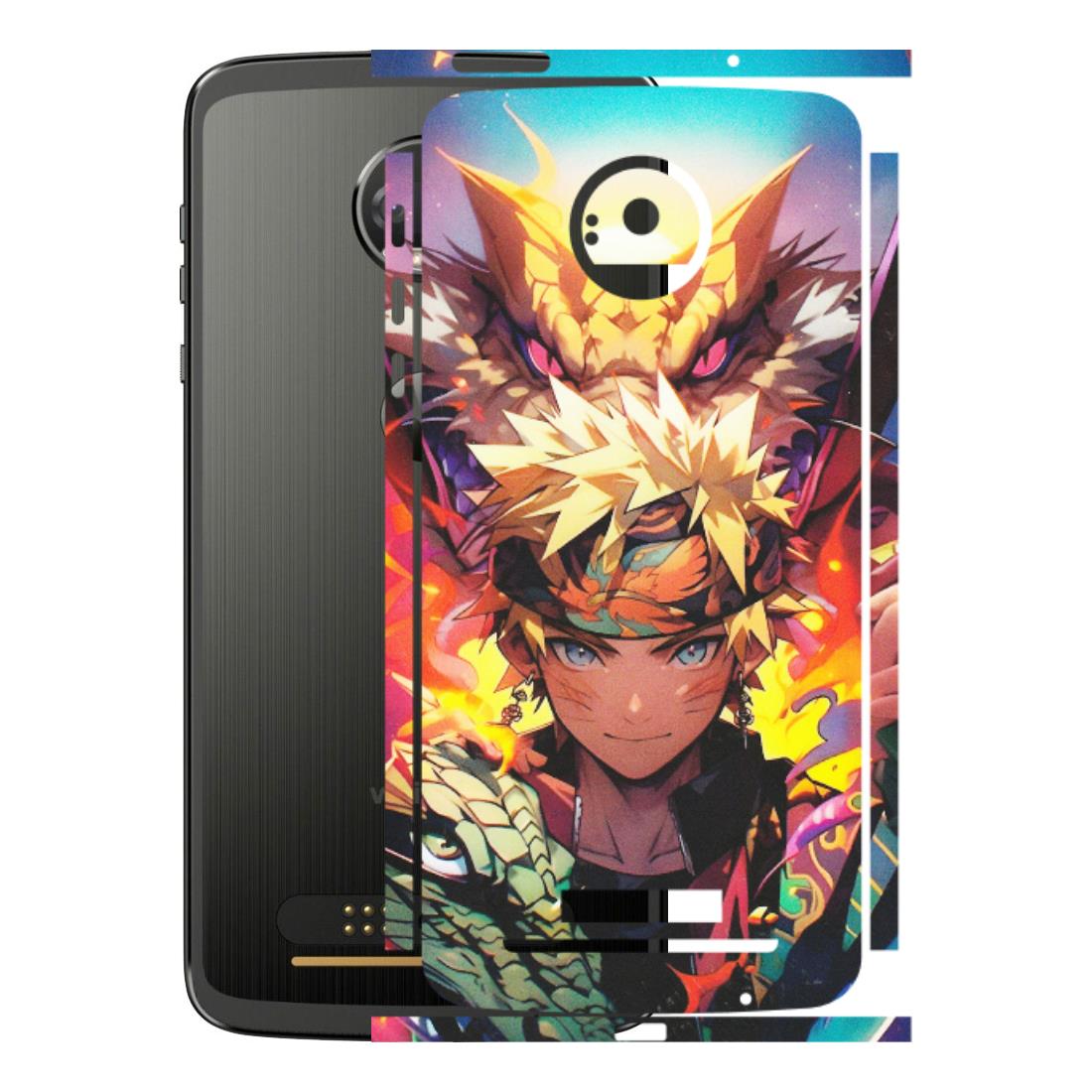 Motorola Phone Skins (All Models) - Angry Naruto Anime - Matte Finish (M-148) Motorola Moto Z
