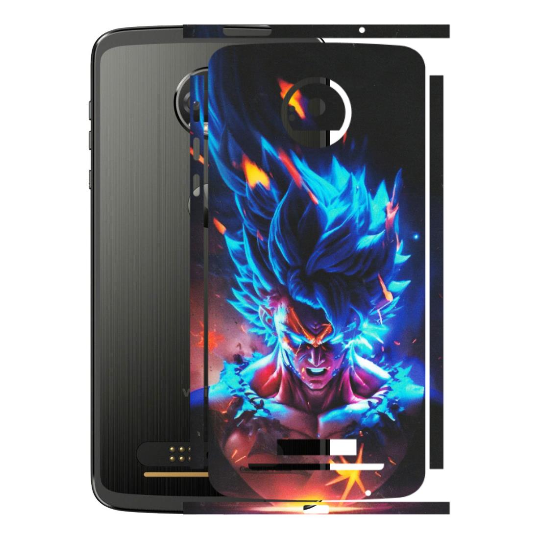 Motorola Phone Skins (All Models) - Angry Goku Dragon Ball Anime - Matte Finish (M-150) Motorola Moto Z