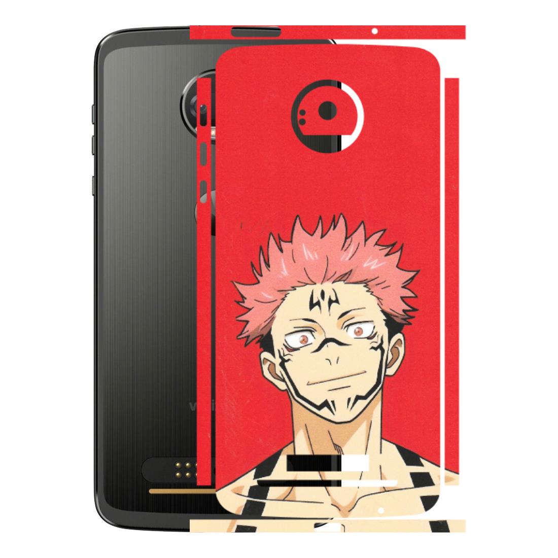 Motorola Phone Skins (All Models) - Ryomen Sukuna Fun Anime - Matte Finish (M-153) Motorola Moto Z