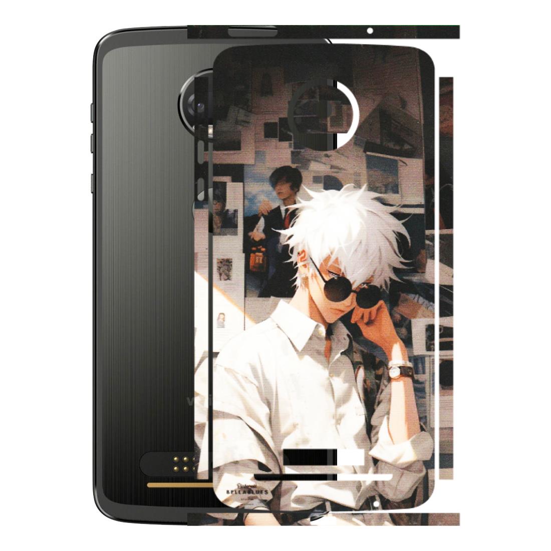 Motorola Phone Skins (All Models) - Gojo Satoru Jujustu Kaisen Anime - Matte Finish (M-156) Motorola Moto Z