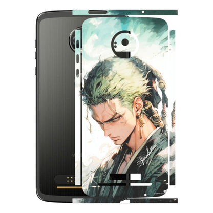 Motorola Phone Skins (All Models) - Pirate Hunter One Piece Anime - Matte Finish (M-157) Motorola Moto Z