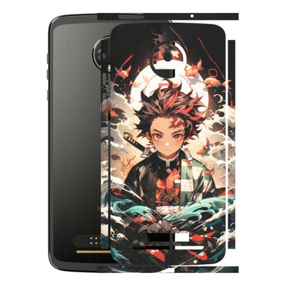 Motorola Phone Skins (All Models) - Tanjiro Demon Slayer Anime - Matte Finish (M-158) Motorola Moto Z