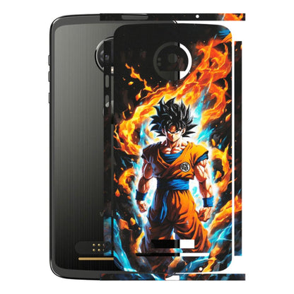Motorola Phone Skins (All Models) - Goku Transformation Anime - Matte Finish (M-159) Motorola Moto Z