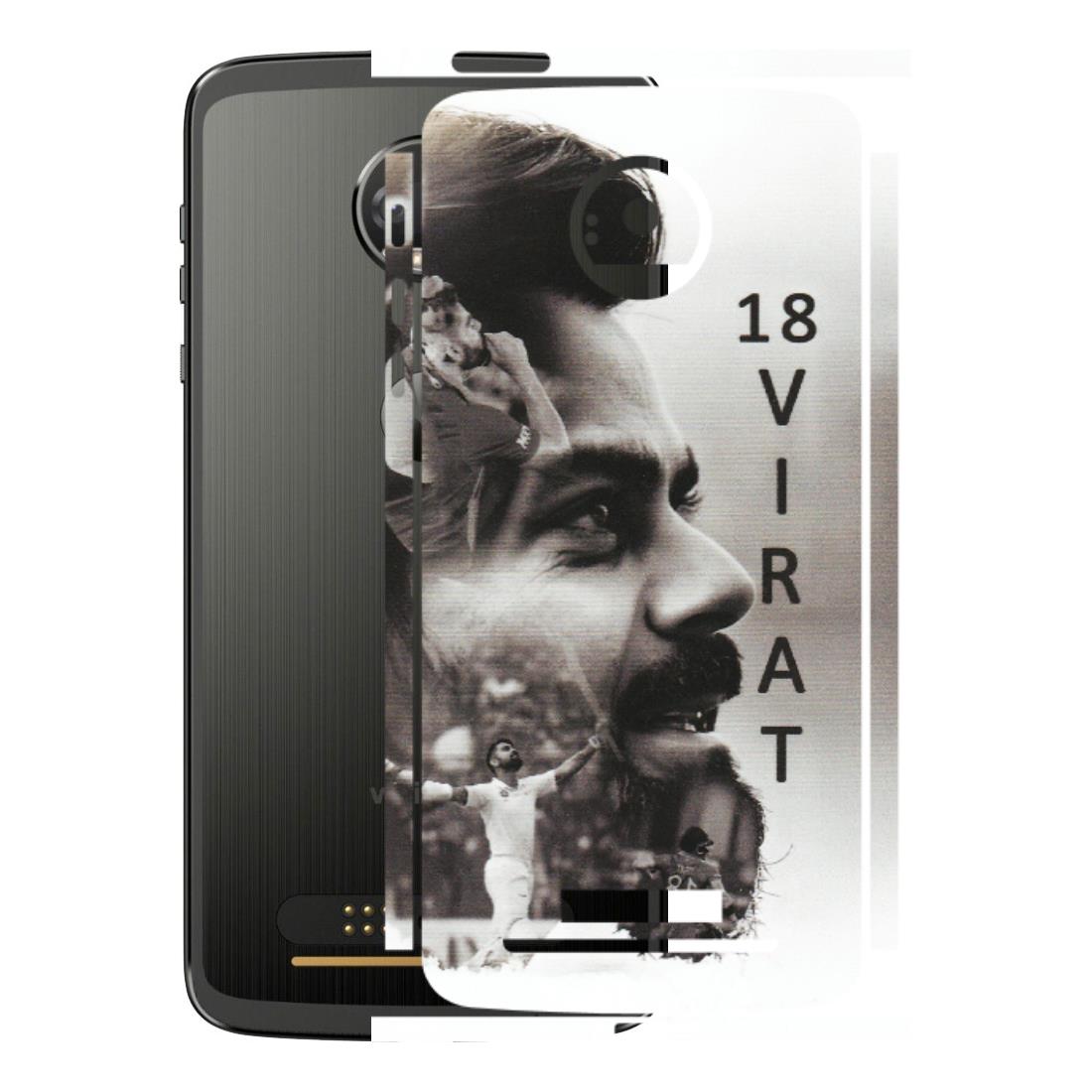 Motorola Phone Skins (All Models) - Virat Kohli Cricketer - Matte Finish (M-163) Motorola Moto Z