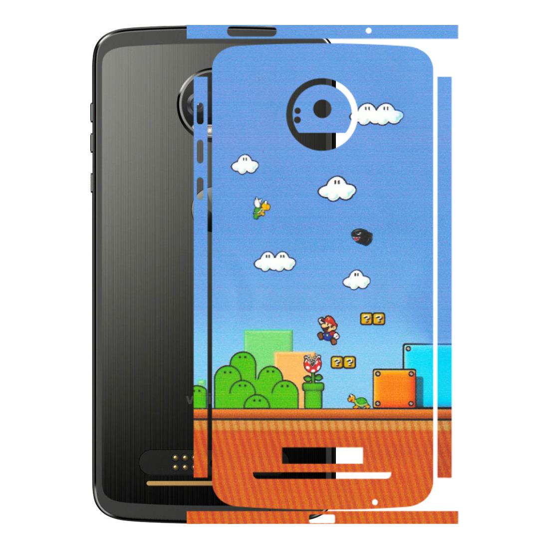 Motorola Phone Skins (All Models) - Mario Game Scene - Matte Finish (M-24) Motorola Moto Z